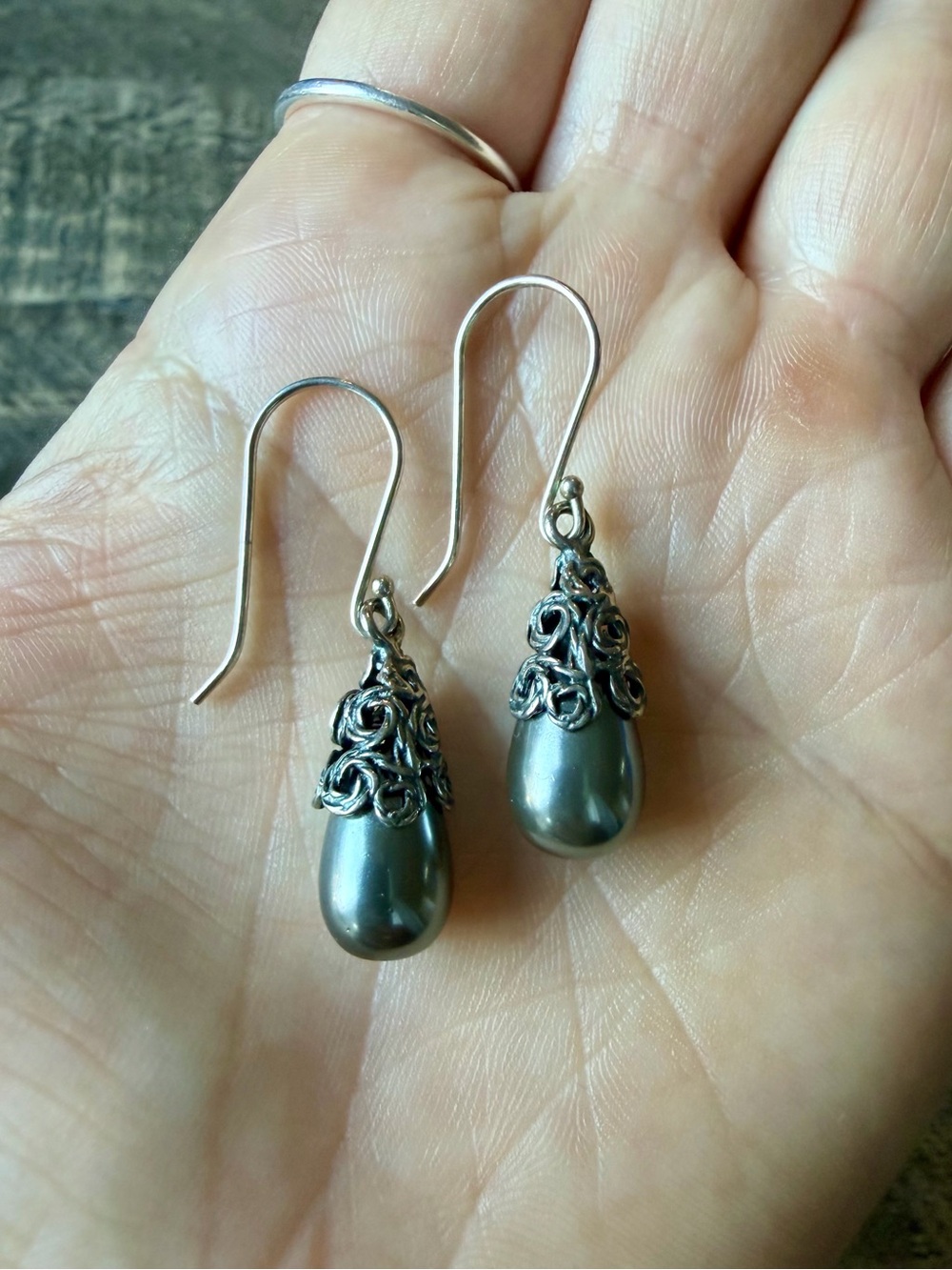 Sterling Silver & Pearl Earrings